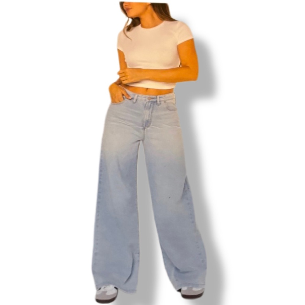 NWT Celebrity Pink REgeneration High Rise Baggy Wide Leg Jeans 13/31 - Picture 1 of 11